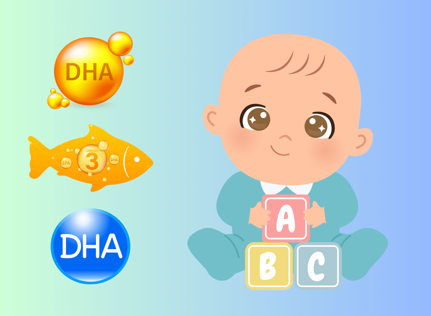 Bổ sung dha giúp bé phát triển thị lực và não bộ
