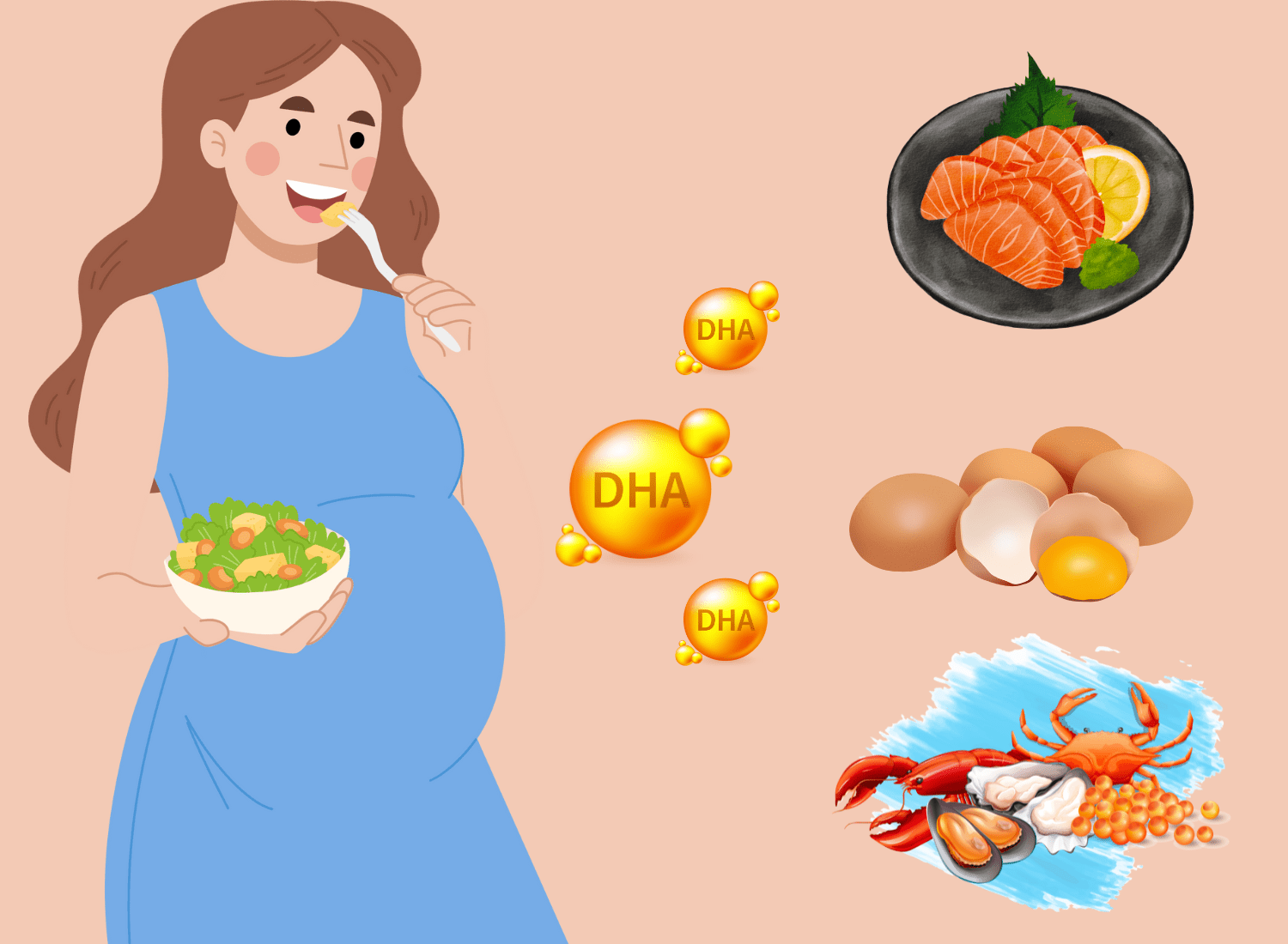 Lời khuyên về việc sử dụng DHA cho bà bầu
