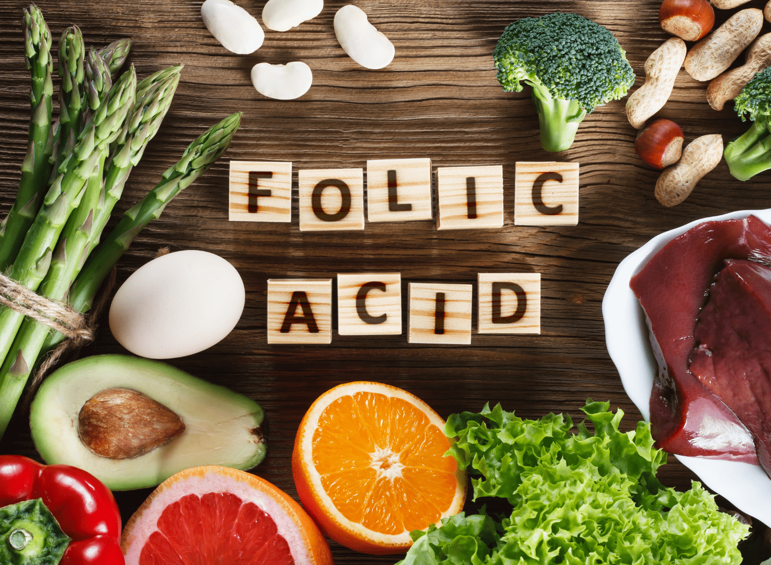 Mẹ có thể bổ sung acid folic thông qua những thực phẩm