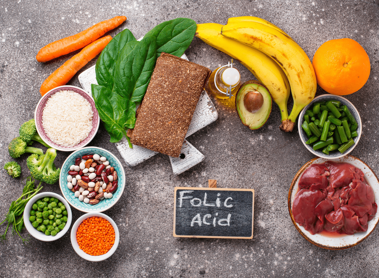 các nguồn thực phẩm giàu axit folic